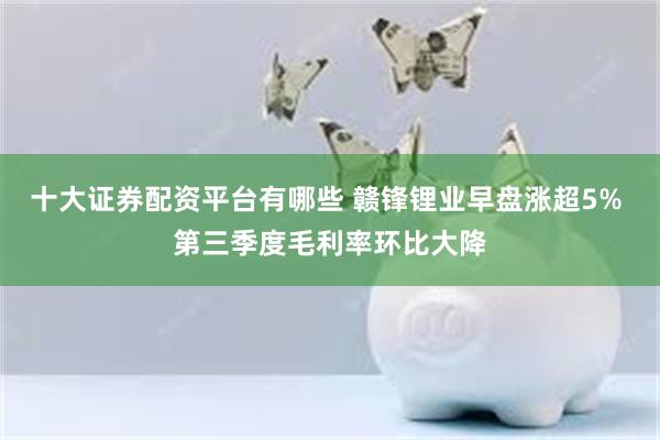 十大证券配资平台有哪些 赣锋锂业早盘涨超5% 第三季度毛利率环比大降